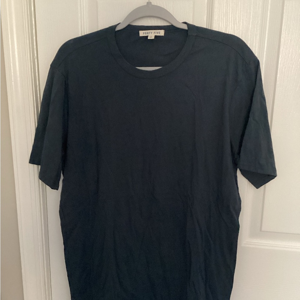 Men's Navy Crew Neck Tee